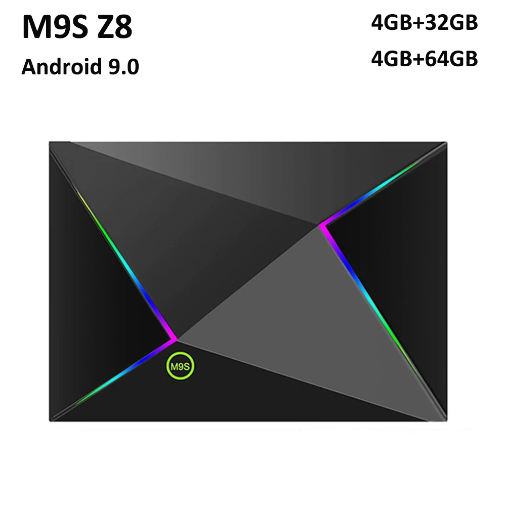 

M9S Z8 Smart Tv Box Android9.0 2.4G WIFI LAN 10/100M 6K HD Set Top Box 4GB 32GB/64GB 3D 2.4G Wireless Mouse Youtube Media Player