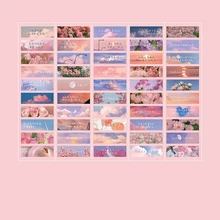  50pcs/lot Aesthetic Phrase Series Scrapbooking Stickers Literary Text Sticker Collage Material For DIY Diary Album Decoration 