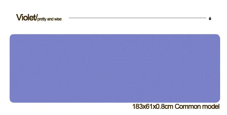6 мм 183*61 см TPE коврик для йоги с позиционной линией нескользящий коврик для начинающих экологический фитнес гимнастический коврик - Цвет: Лиловый