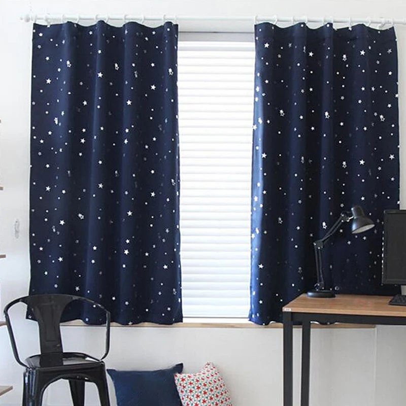

1 Panel Star Blackout Curtains For Window Treatment Finished Drapes Window Blackout Curtains For Bedroom Kid's Room Curtain