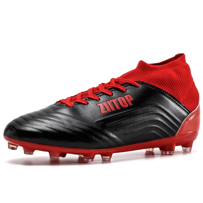 8520black Футбольные бутсы кроссовки для бега, футбола Crampons сверхтонкие дышащие дешевые оригинальные TF детские футбольные бутсы мужские бутсы - Цвет: 8520black