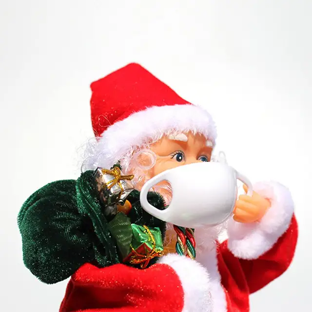 Santa Claus Electric Music Doll Christmas Decors New Year Gifts For Kids Santa Claus Doll Twerking Singing Xmas Decoration Home 3