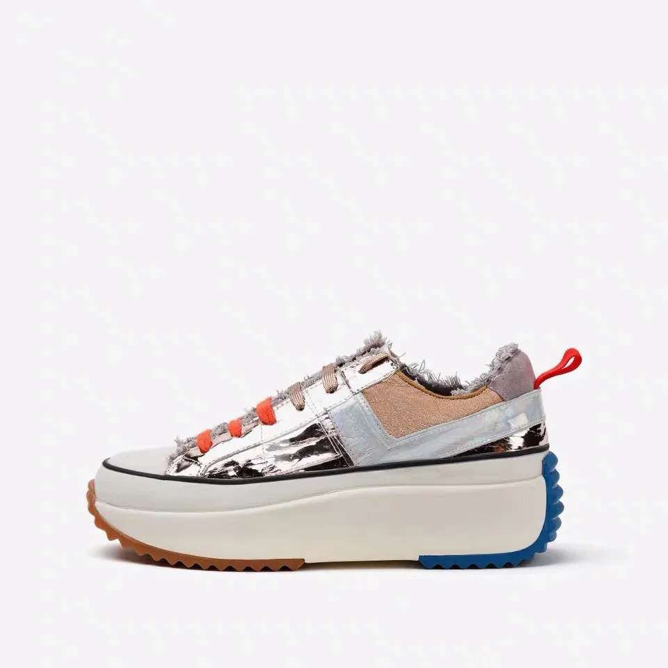 IGU Sneakers For Women Summer Fashion Flat Casual Platform Shoes Genuine Leather Tenis Feminino Thick Bottom Sneakers Lady