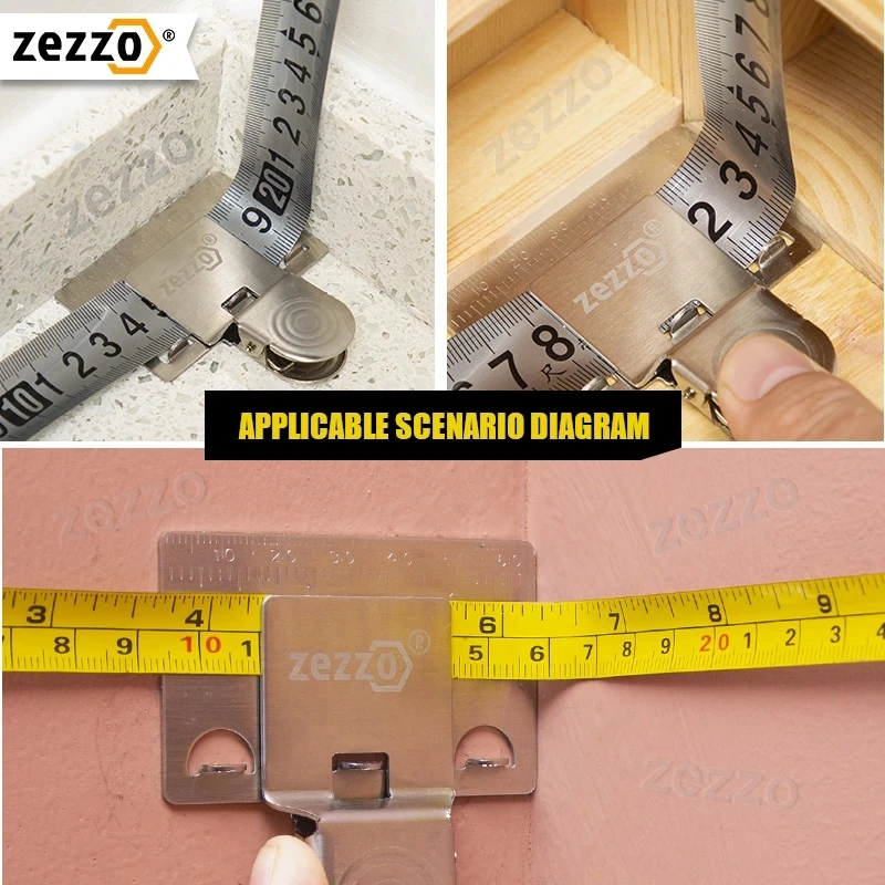 Good products online NOW department store Zezzo Measuring Tape Clip Tool for Corners Clamp