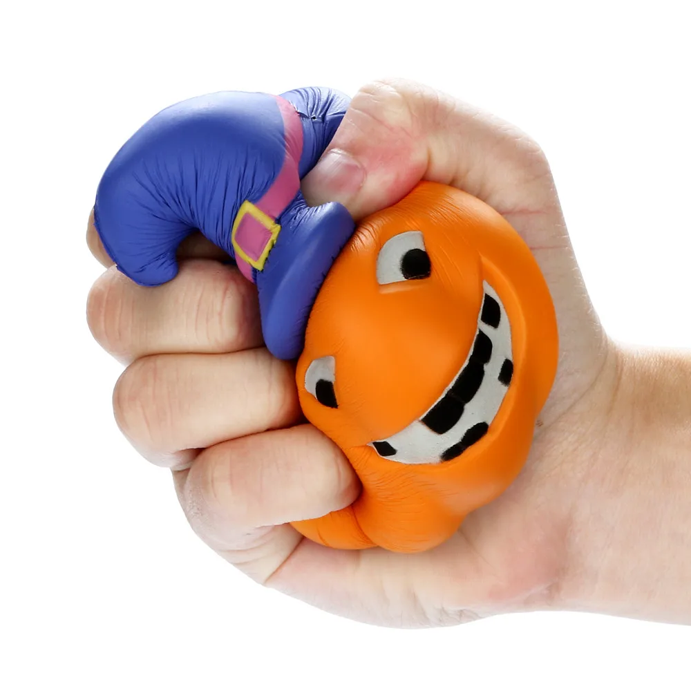 Игрушки для отдыха squishi squishies мягкие Jumbo Squishies светящаяся Тыква медленно поднимающаяся фруктовая ароматическая сжимающая игрушка для снятия стресса D30830