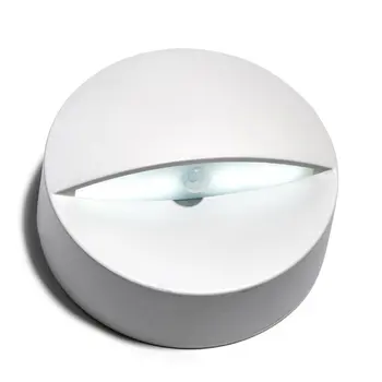 

LED Round Night Light Wireless Infrared Intelligent Light Control Lamp LED Human Body Sensor Light White/Warm White