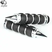 1 пара 1 ''25 мм ручка мотоцикла пользовательские хромированные алюминиевые ручки для чоппера руль для мопеда