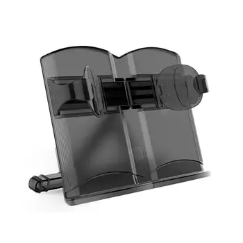 

Reading Book Stand, Plastic Book Holder, 180 Angle Adjustment,Adjustable Width, Foldable Tablet Cook Book Stand