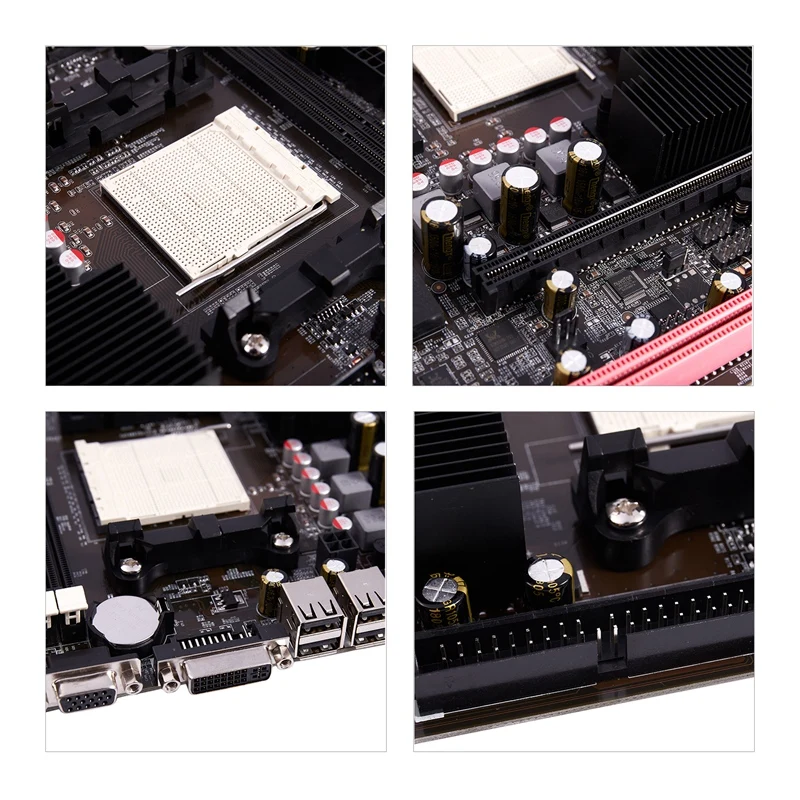 Настольный компьютер A780 материнская плата Am2 2Xddr2 Pc материнская плата двухканальный Поддержка Vga Dvi для Amd Am 2 серии 940 Pin Usb 2,0 Ide