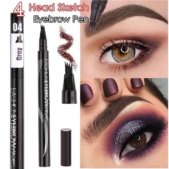 liquid Ink Pen waterproof 4 fork pencil brow 1