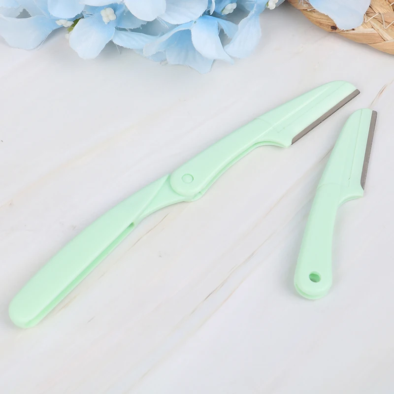 2/3Pcs Trimmer Eyebrows Blade Kit Folding Replaceable Shaver Removing Razors 2 Styles