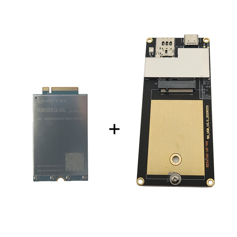 RM500Q Quectel 5G модуль GL с Тип C адаптер антенны Sub 6 ГГц M.2 LTE A покрытие IoT/eMBB поддерживает