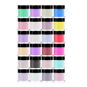 

24 Colors Acrylic Powder Set for Nail Art 3D DIY Tips Decoration