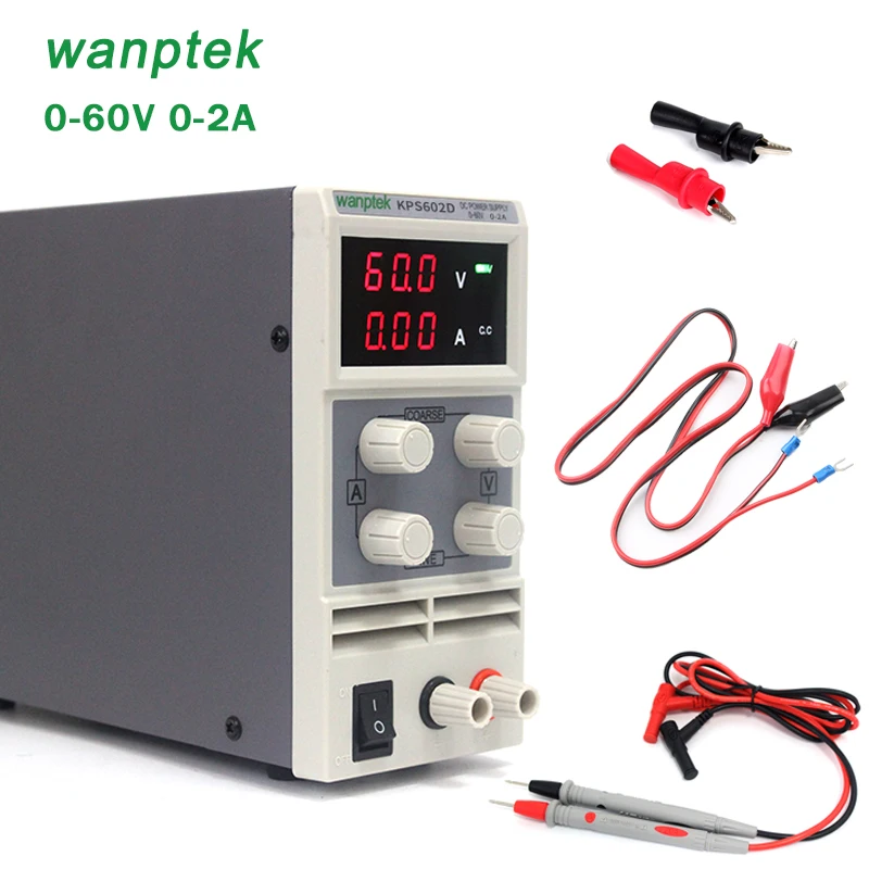 

4 Pcs KPS602D 60V 2A Single phase adjustable SMPS Digital voltage regulator 0.1V 0.01A DC power supply