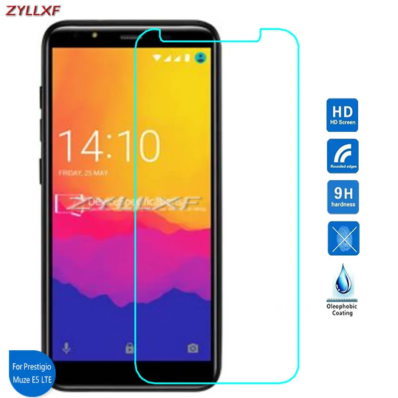 Для Prestigio Muze E5 LTE Закаленное стекло протектор экрана 9H 2.5D 5 дюймов прозрачная