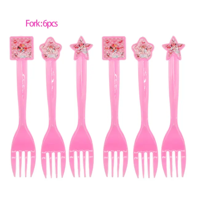 Disney Party Minnie Mouse Paper Tableware Kids Party Birthday