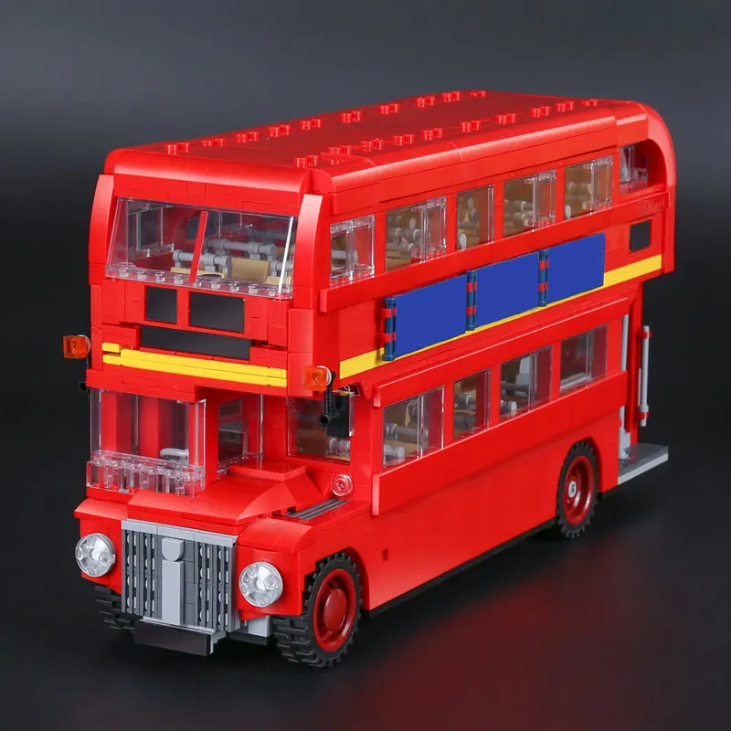 DHL 21045 1716 шт. серия Technic Car совместима с 10258 игрушками Лондон автобус набор строительных блоков Кирпичи Дети Рождественские модели автомобилей
