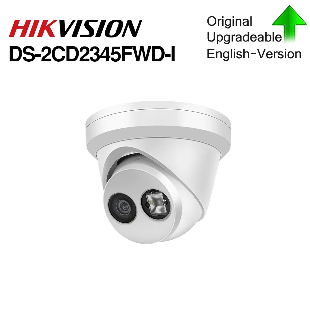 HIKVISION Original H.265 Camera DS-2CD2345FWD-I 4MP IR Fixed Turret Network MINI Dome IP SD card slot Face Detect | Безопасность и