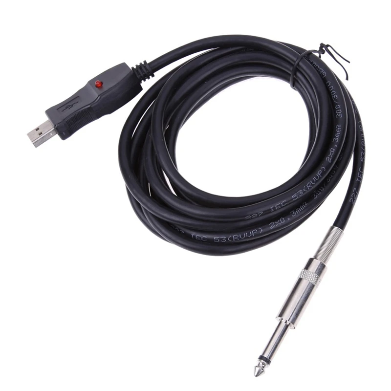 W780 3M бас-гитары 1/4 ''6,3 мм разъем USB Подключение инструмент ...