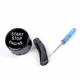 

Black Start Stop Engine Button Switch Cover For BMW 7 Series F01 F02 2009-2018
