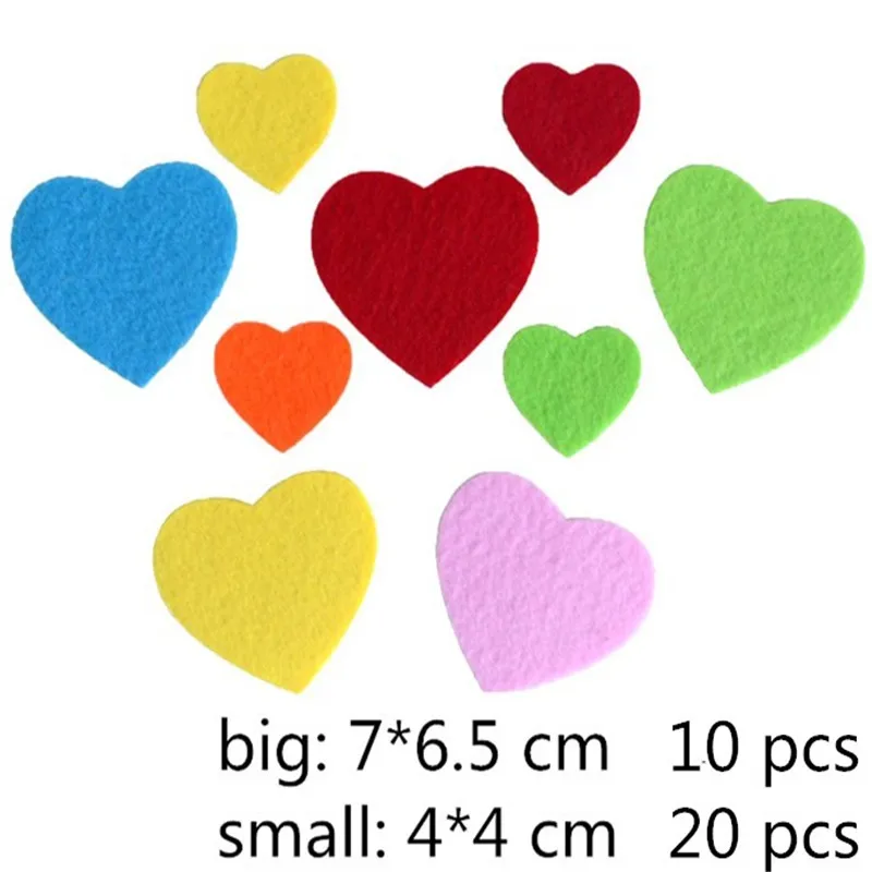 1 Набор Милые фетровые поделки для настенные наклейки для детского сада украшения детской комнаты наклейки из шерсти войлочные животные Diy ремесленные украшения - Цвет: love