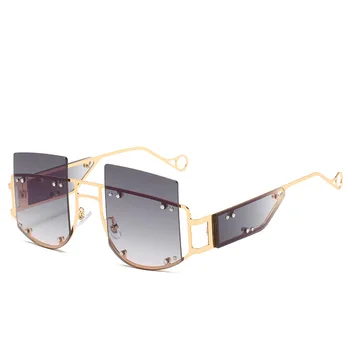 

Alloy Fashion Large Rivet Square Trend Unique Radiation Protection Dust-Proof Anti-UV Anti-Fog Polarization Anti-glare Goggles