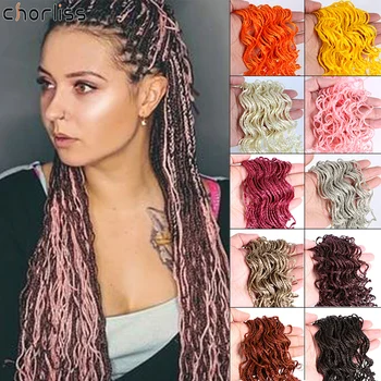 

20" Synthetic Box Braids Hair Curly Zizi Crochet Hair For Women Colorful Braiding Hair Extension Fashion Hair