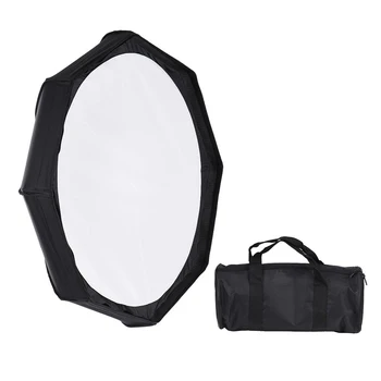 

8 Pole 80cm/31.5" Rubber White/Black Foldable Collapsible Beauty Softbox Flash Reflector Diffuser for Bowens Mount Studio