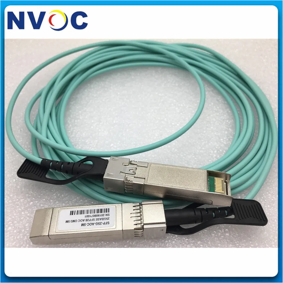 Бесплатная доставка 25G SFP28 к AOC волоконный кабель 1 м 3 5 10 20 30 SFP модуль OM3 активный