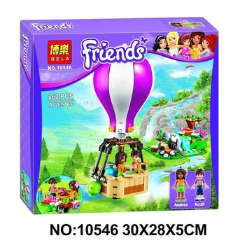 

Girl DIY Building Blocks Compatible Toy Gift Compatible lepining Friends Bela 10546Heartlake Hot Air Balloon Block