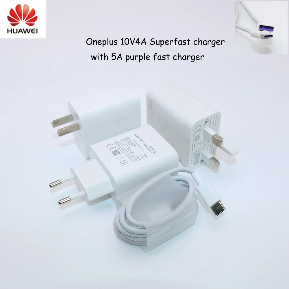 Зарядное устройство huawei 40 Вт,, 10V4A, супер зарядное устройство, EU зарядный адаптер, 5A, USB type c кабель для nova 5 5t 5 pro mate 30 pro p20 p30 pro