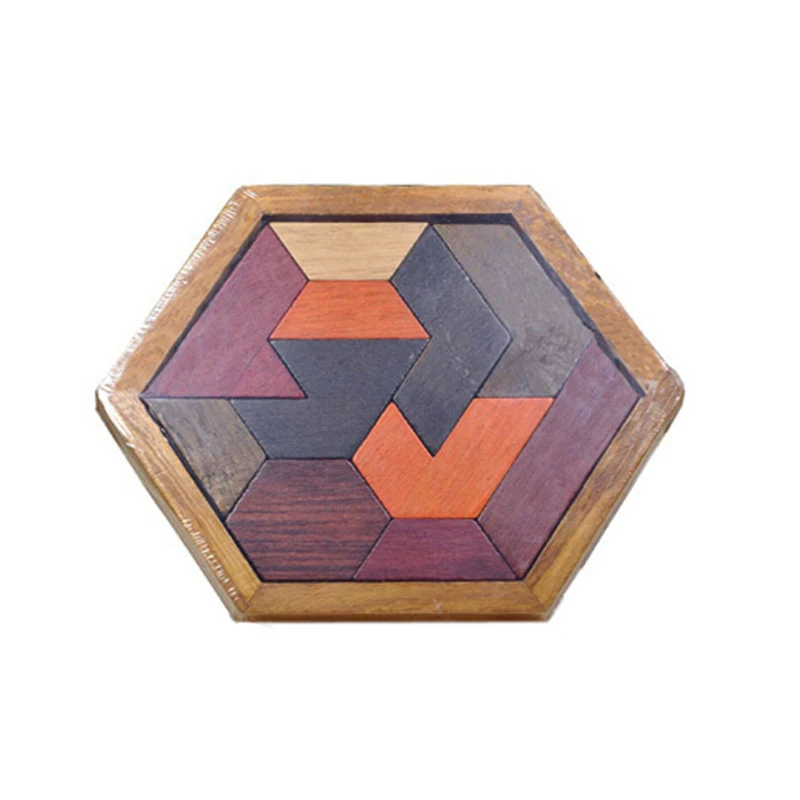 Детские деревянные игрушки-паззлы Tangram/Jigsaw Board деревянные геометрические формы образовательные головоломки для детей игрушки