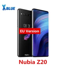 Nubia Z20 двойной экран 6,42+ 5,1 дюймов Смартфон Snapdragon 855+ 8 Гб 128 Гб быстрая зарядка 4,0 4000 мАч 48+ 16 Мп мобильный телефон