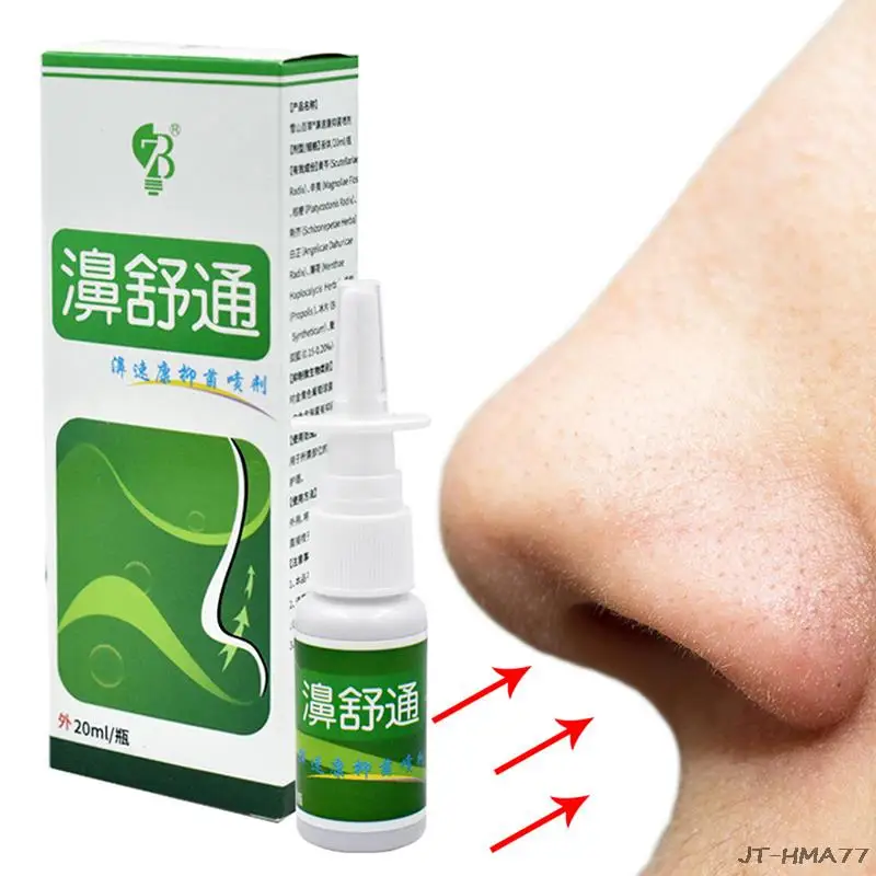Chinese Medical Herb Nasal Sprays Rhinitis Sinusitis Spray Treatment Nose Care Chronic Rhinitis