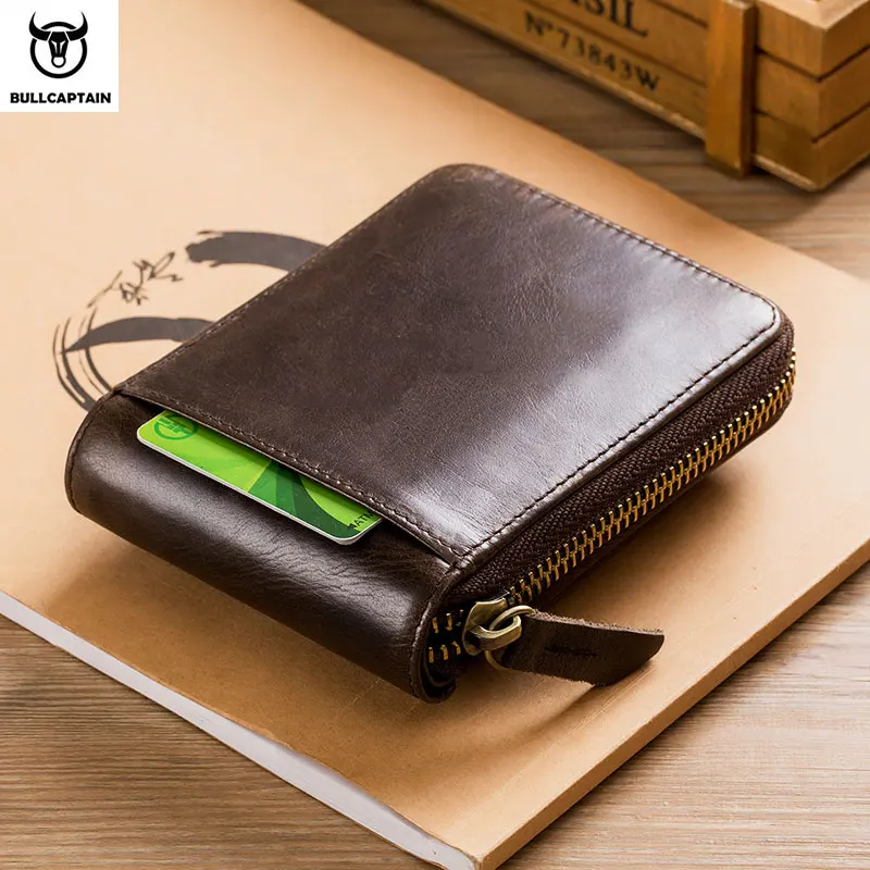 Wallet For Men Short Term Business Money Clip PU Leather Double Fold Pursey  Light Luxury Open Card Holders Billeteras De Hombre - AliExpress