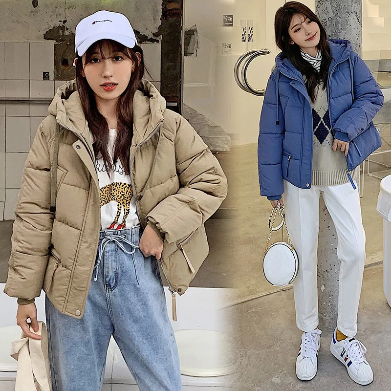 Abrigos Mujer Invierno 2019 короткая зимняя куртка женская меховая хлопковая стеганая