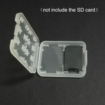 

8 in 1 Plastic Micro Double-Layers Plastic Micro for SD SDHC TF MS Memory Card Storage Hard Case Box Protector Hot
