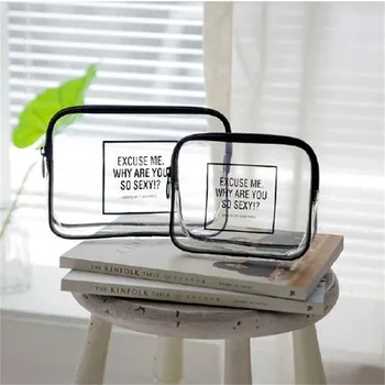 

VOGVIGO PVC Transparent Cosmetic Bag Waterproof Clear Pouch Organizer Makeup Bags Women Travel Toiletry Storage Case Accessories
