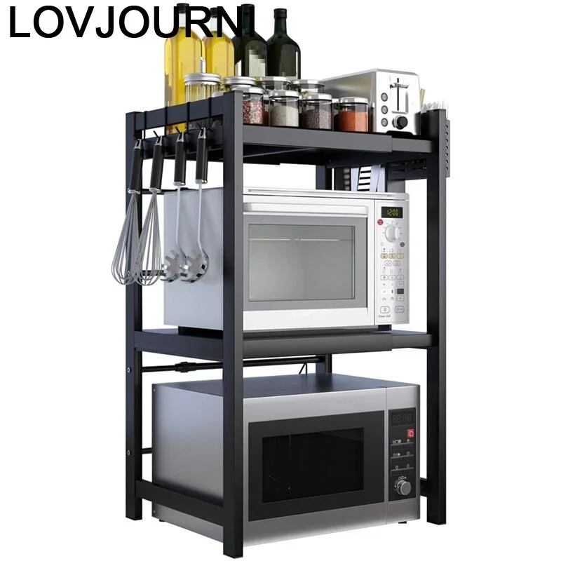 De Cozinha Cucina Nevera органайзер и Etagere Регулируемая Полочка для микроволновой печи