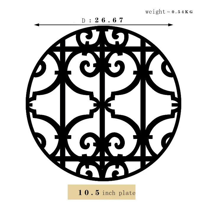 10.5inch plate