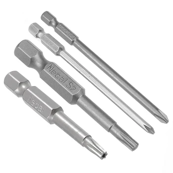 

uxcell 10PCS Length50/65/75/100/150mm PH1PH2 1/4" Hex Shank3-6mm T10 Phillips Head Screwdriver Bits S2 High Alloy Steel