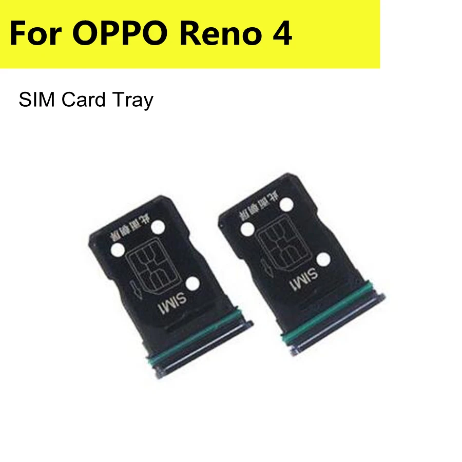 Nuovo Supporto Per Vassoio Per Scheda Sim Per Oppo Reno 4 Sim Sim Tray Micro Sd Card Holder Slot Parts Adattatore Per Scheda Sim Per Oppo Reno4