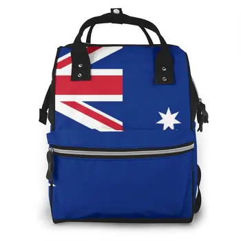 

Mummy Bag Australian Flag Nappy Backpack Large Capacity Stroller Bag Mom Baby Multi-function Waterproof Outdoor Diaper Bags