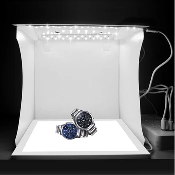 

Studio Soft Box Lightbox Photography LED Light Photo Box 2 LED Panels DSLR Camera Photo Shooting Tent Mini Photo Studio Box