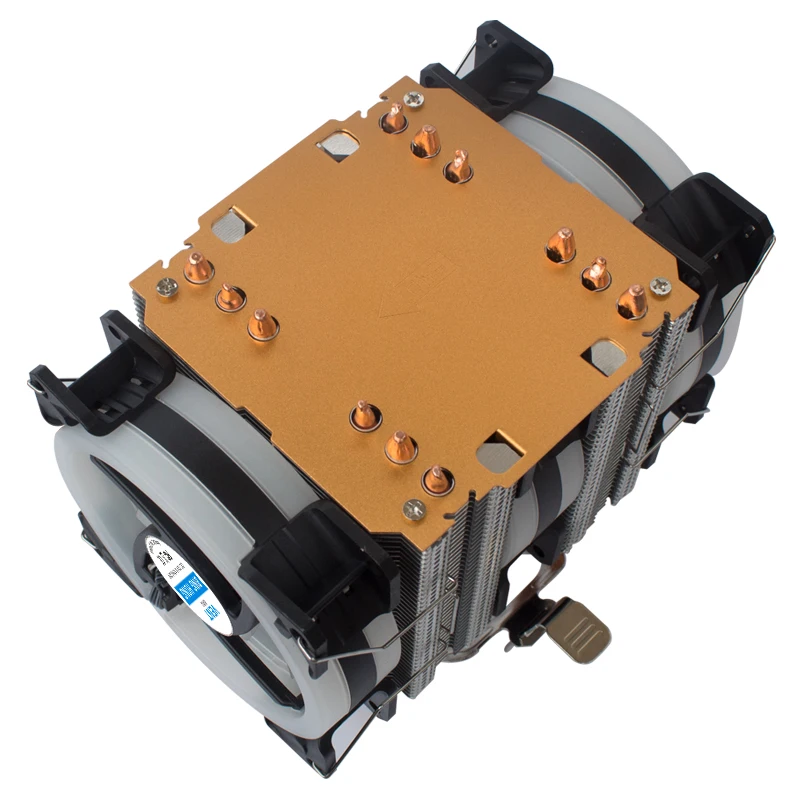 Dissipador de Calor Ventilador para Amd e Intel Cooler Alta Qualidade 6 Heatpipes Torre Dupla Rgb 4pin Pwm 115x 775 Am3 Am4 1366 pc Cpu X79 2011 - Imagem 3