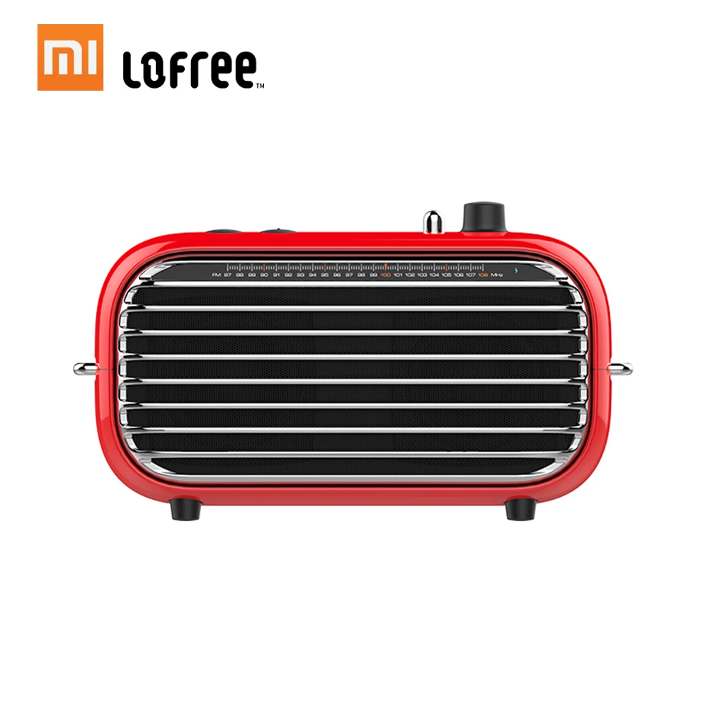 Xiaomi Mijia Lofree Bluetooth динамик модный ретро легкий портативный fm-радио Bluetooth кабель двойной режим беспроводной динамик