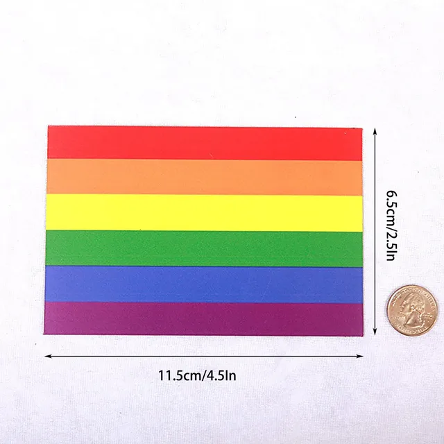 4Pc Lgbt Szivárványos Zászló Matrica Autó Lökhárító Fali Meleg Büszkeség Biszexuális Papírok Otthoni Szoba Deokrációk Új - Image 2