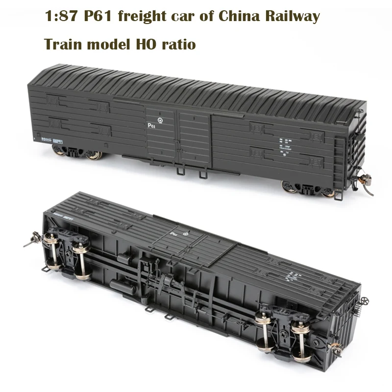 1:87 P61 voiture de fret de chine Train ferroviaire modèle boîte voiture HO rapport Train sable table matériel