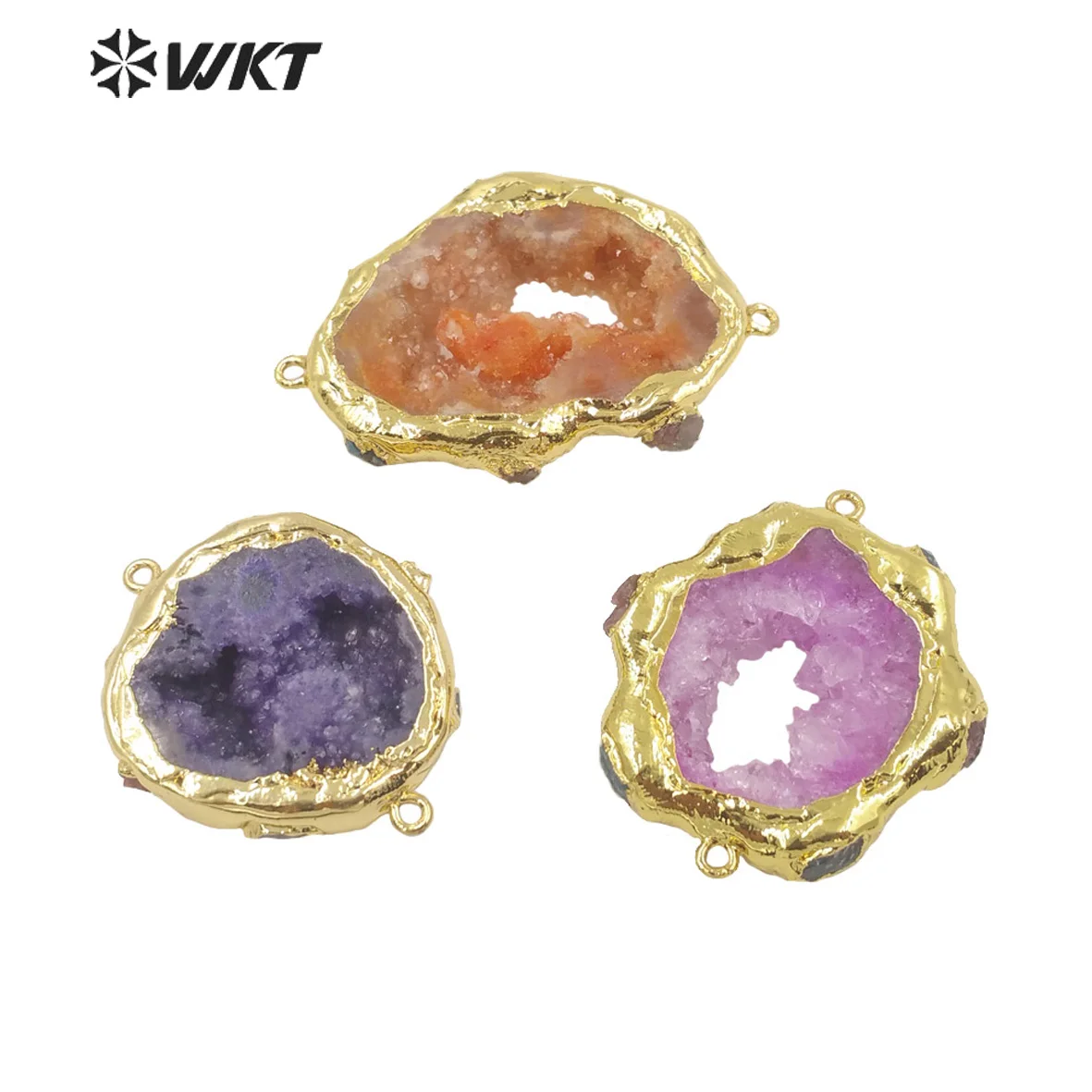 WT-P1722 2021 Fine Jewelry Geode Quartz Pendant Necklace Beautiful And Nice Accessories As a Gift For Big Party So Luxury