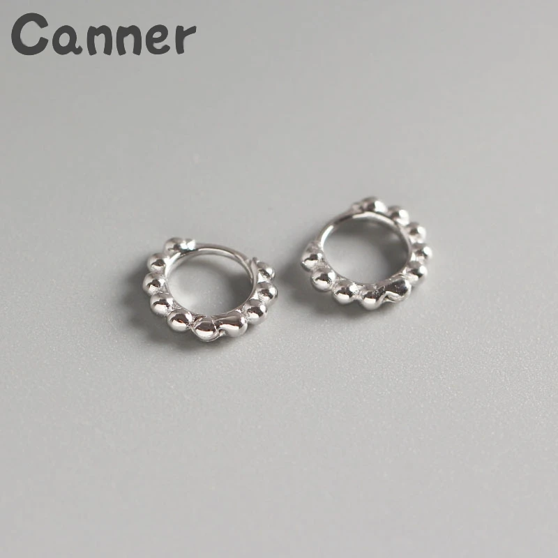 small silver Романтические серьги-кольца из стерлингового серебра 925 пробы для женщин серьги-кольца с ушками круглые серьги в форме колец подарки Brinco A4 - Окраска металла: small silver